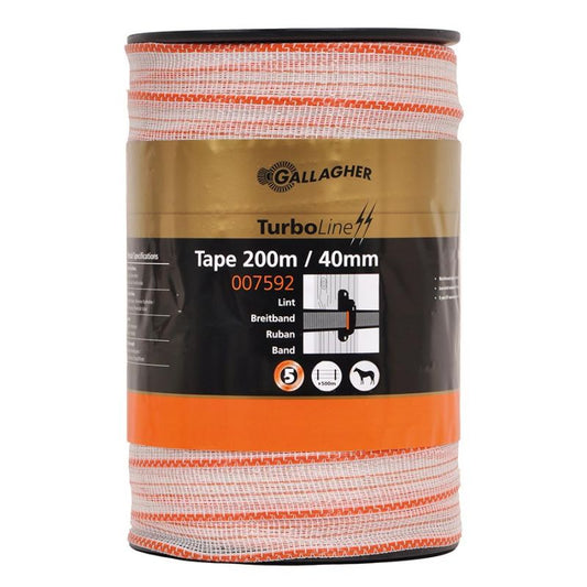 TurboLine tape 40mm White 200m