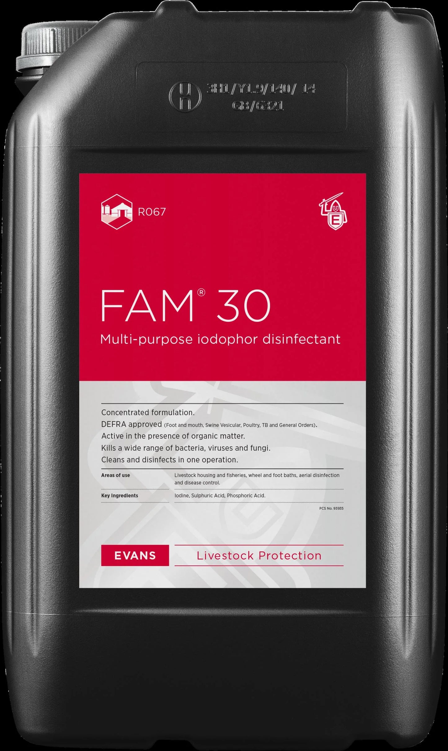 Fam30 disinfectant - 25L