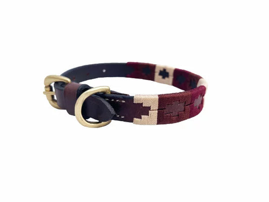 BR Polo Dog Collar (Dark Brown,Chocolate,Beige)