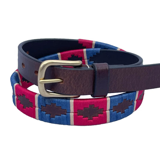 Chukka JULIETA Polo Belt SLIM (Hot Pink, Turquoise, Champ Stripe)