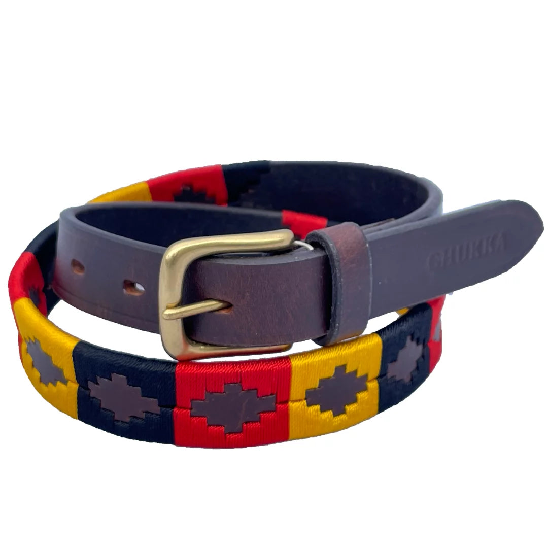 Chukka NEWMARKET Polo Belt (Red, Black, Yellow)