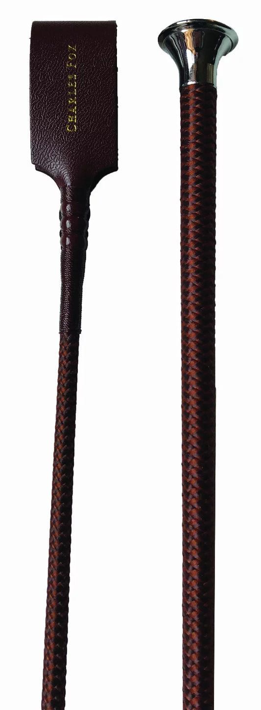 Working Hunter Whip Brown Plain Braid 24"