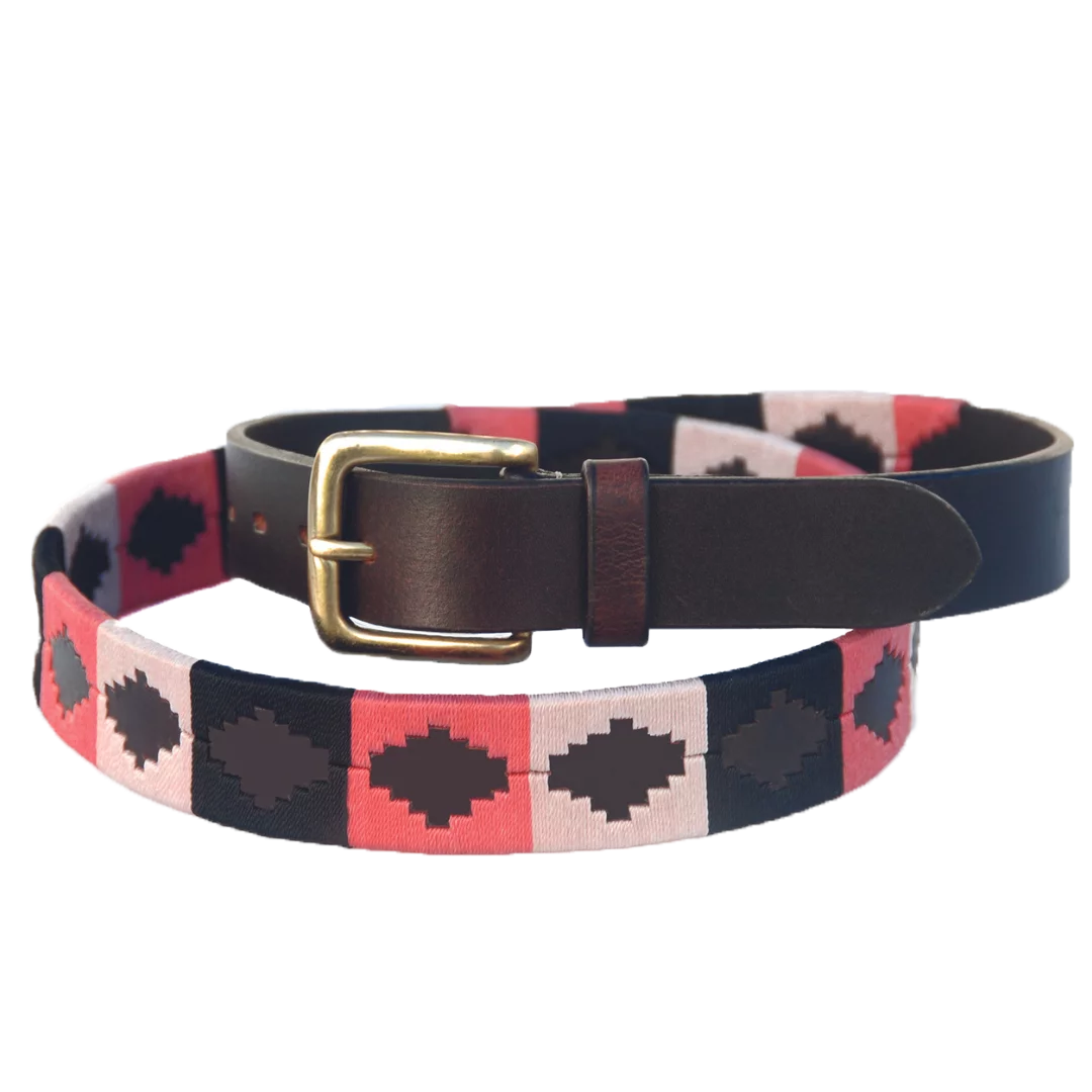 Chukka ZOE Polo Belt (Hot Pink, Black, Off White)