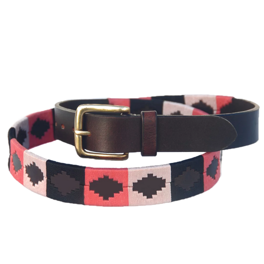 Chukka ZOE Polo Belt (Hot Pink, Black, Off White)