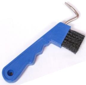 Hoof Pick (with brush) Plastic